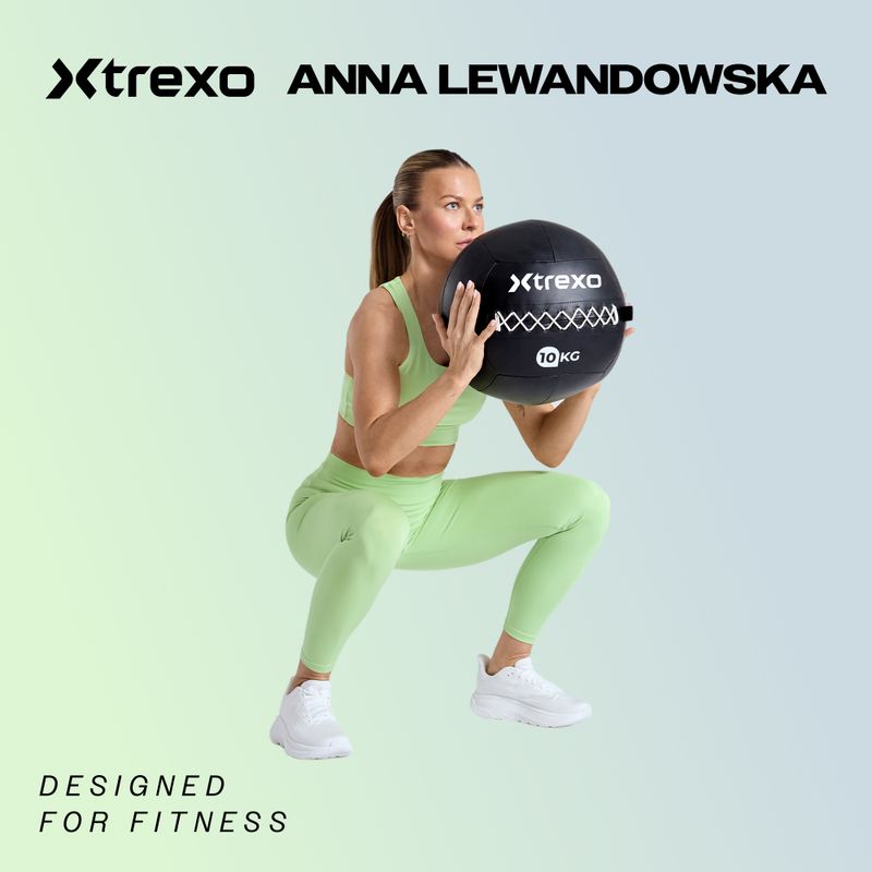 Медицинска топка XTREXO Wall Ball 15 kg black 2