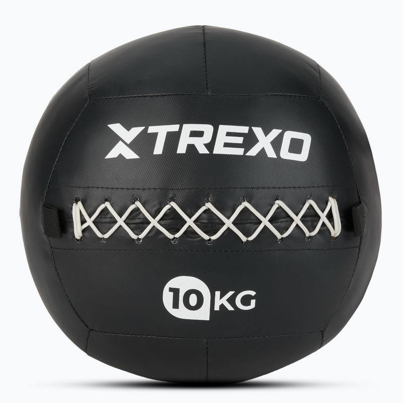 Медицинска топка TREXO Wall Ball 12 кг черен
