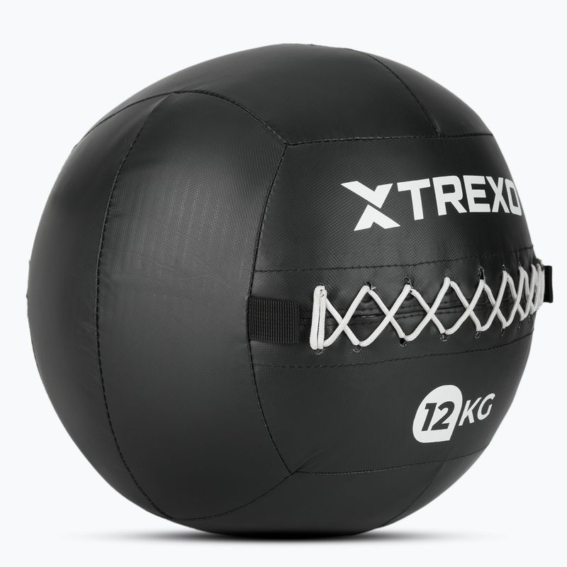 Медицинска топка XTREXO Wall Ball 12 kg black 3