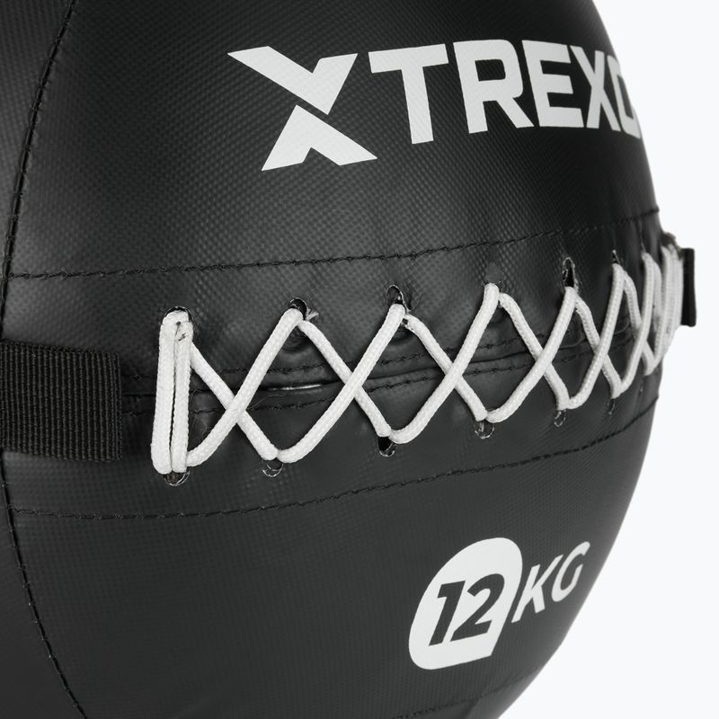 Медицинска топка XTREXO Wall Ball 12 kg black 4