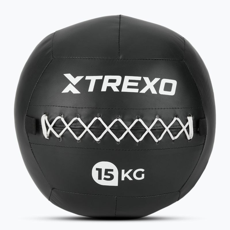 Медицинска топка XTREXO Wall Ball 15 kg black