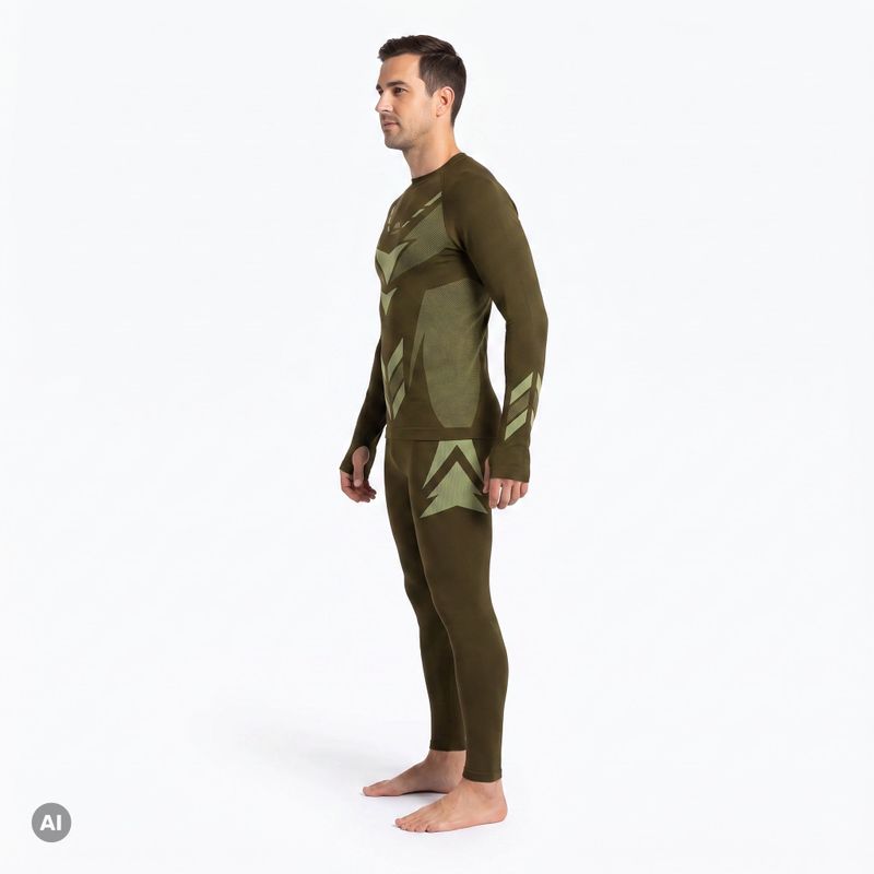 Мъжки комплект термобельо KADVA Alpinestep Thermo SH Light Plus Set Green 2