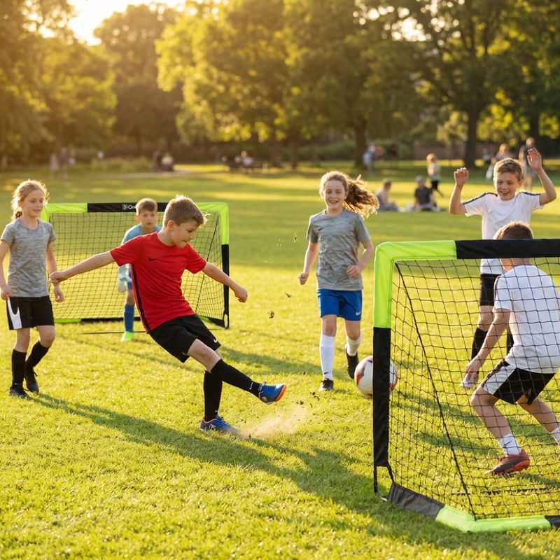Футболна врата OneTeam Goalify Pop-Up black 6