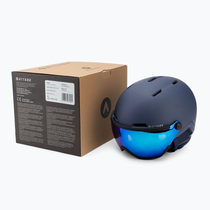 Скиорска каска ATTABO Avens 2.0 Visor синя 9