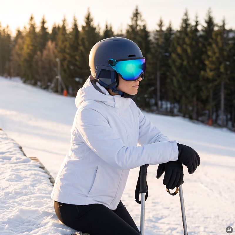 Скиорска каска ATTABO Avens 2.0 Visor синя 8