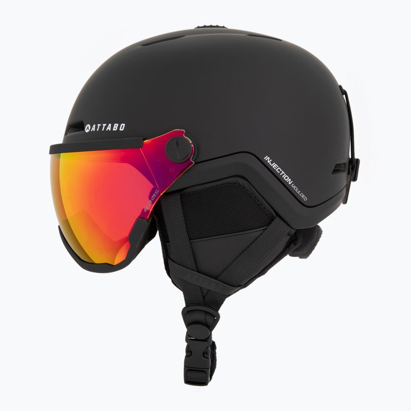 Детска скиорска каска ATTABO Avens 2.0 Jr с визьор, черна 3