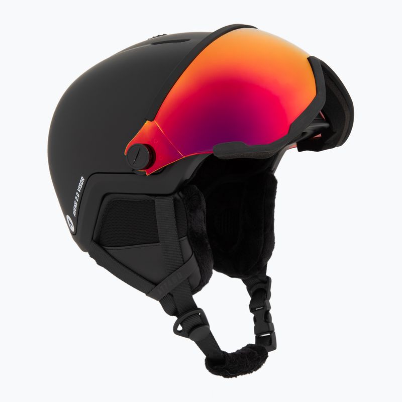 Детска скиорска каска ATTABO Avens 2.0 Jr с визьор, черна 8