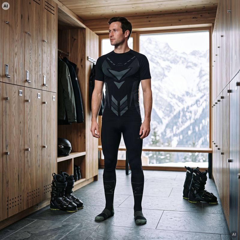 Мъжки комплект термобельо KADVA Alpinestep Thermo SH Light Plus Set Black 6