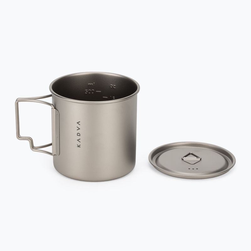 Туристическа чаша KADVA titanium ultralight gray 5