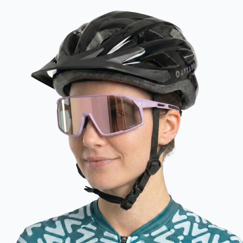 Слънчеви очила за колоездене ATTABO Stilb photochromic violet 2