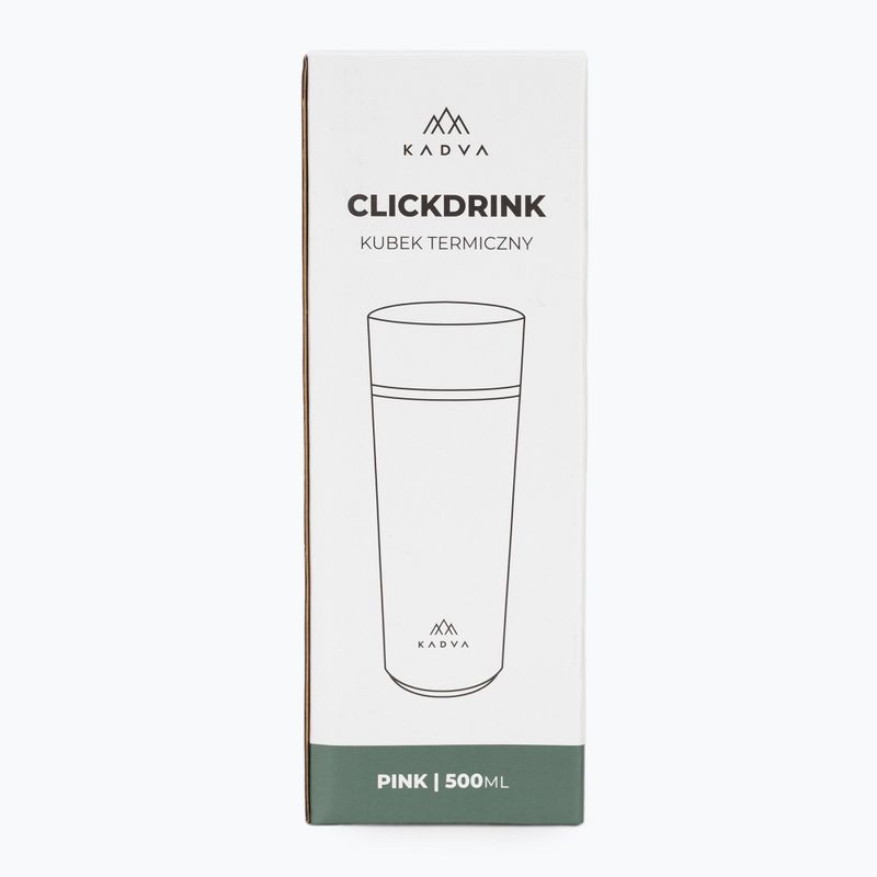 Термо чаша Kadva 360 ClickDrink Pink 8