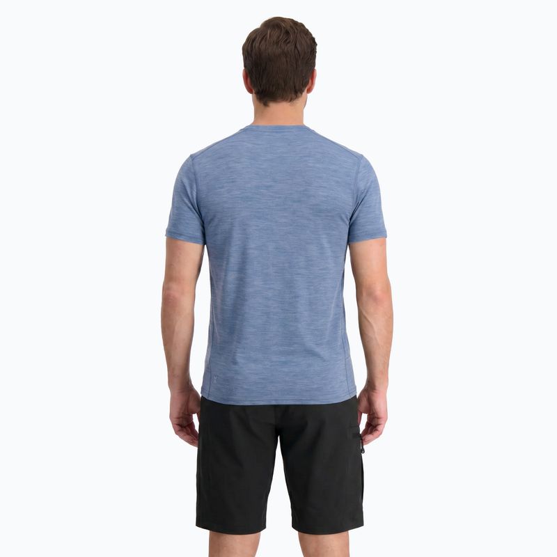 Мъжка термоактивна тениска WOOLCANO Merino 100% TEE0546 синя 3