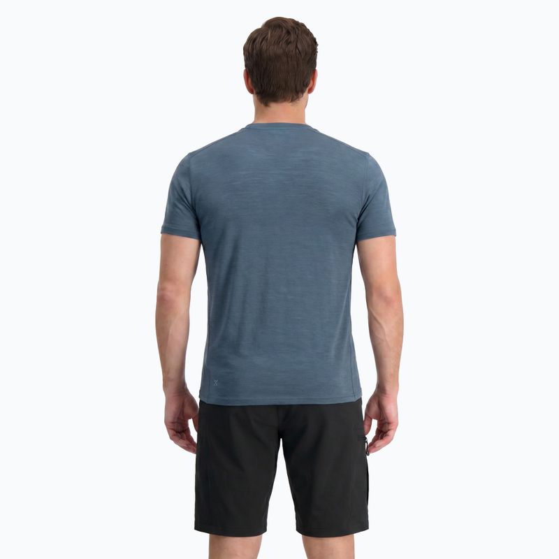 Мъжка термоактивна тениска WOOLCANO Merino 100% TEE0546 сива 3