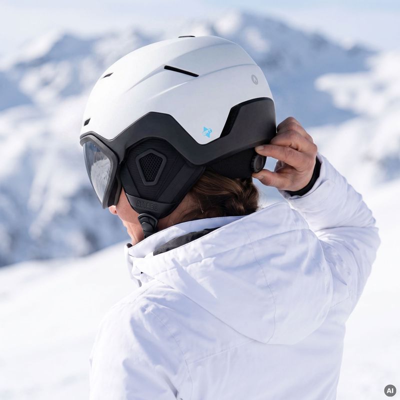 Скиорска каска ATTABO Avens 3.0 Visor ERT Biały 7