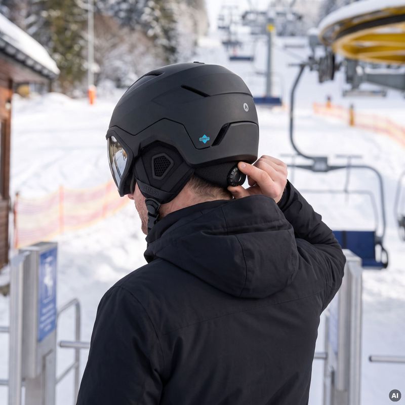 Скиорска каска ATTABO Avens 3.0 Visor ERT Czarny 8
