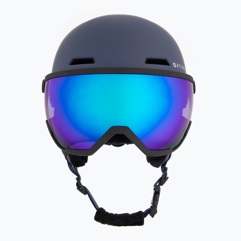 Детска скиорска каска ATTABO Avens 2.0 Jr Visor dark blue 2