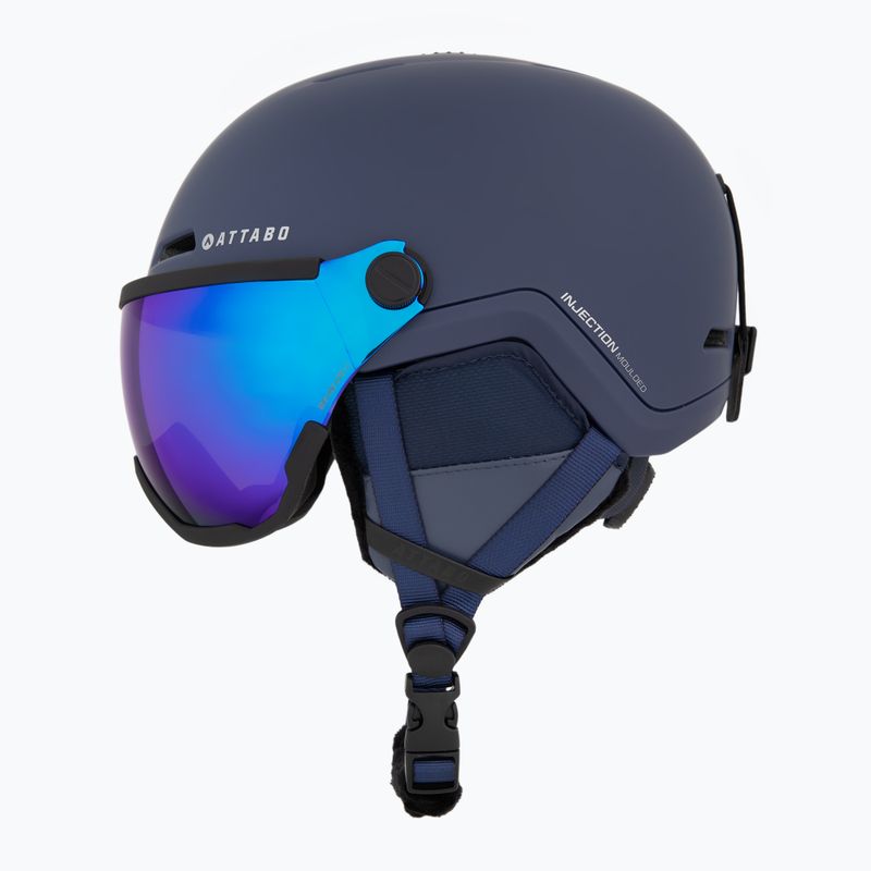 Детска скиорска каска ATTABO Avens 2.0 Jr Visor dark blue 3