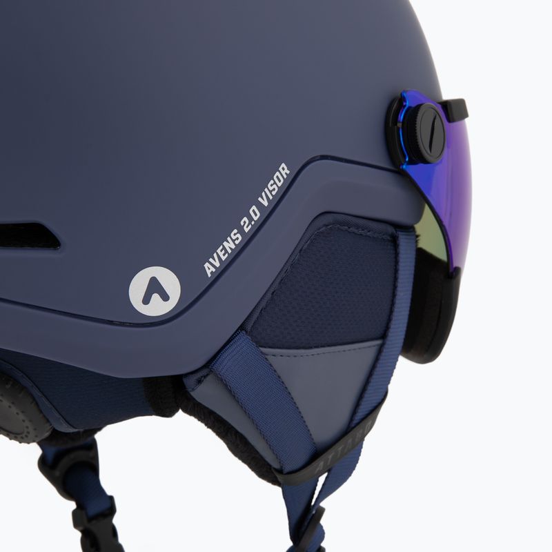 Детска скиорска каска ATTABO Avens 2.0 Jr Visor dark blue 7