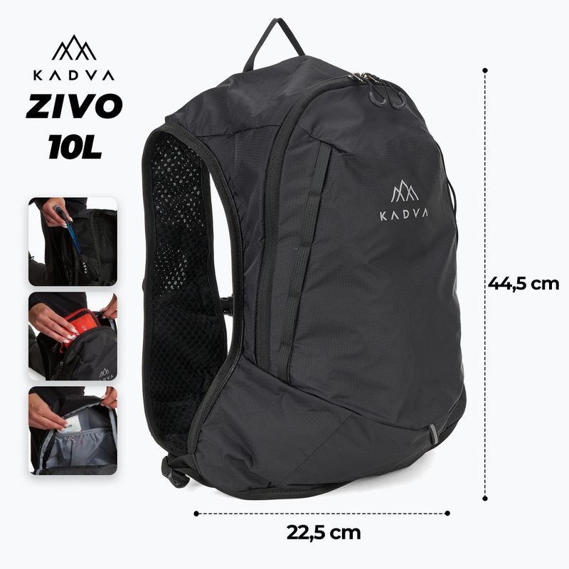 Туристическа раница KADVA Zivo 10 л черна 2