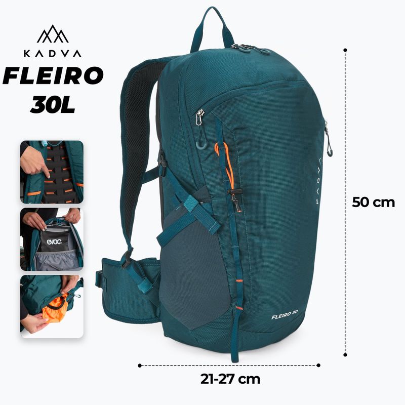 Туристическа раница KADVA Fleiro 30 л тъмносиня 2