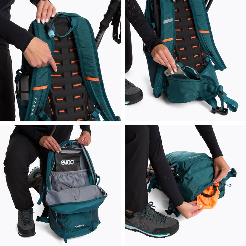 Туристическа раница KADVA Fleiro 30 l dark sea blue 12