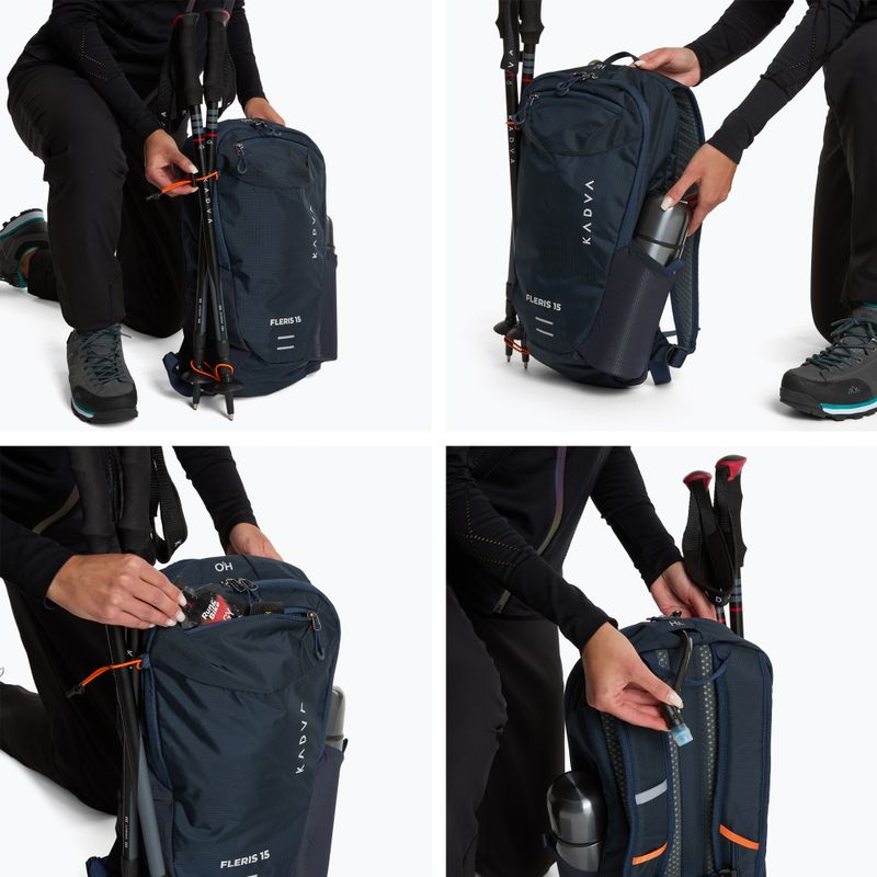 Туристическа раница KADVA Fleris 15 l navy blue 10
