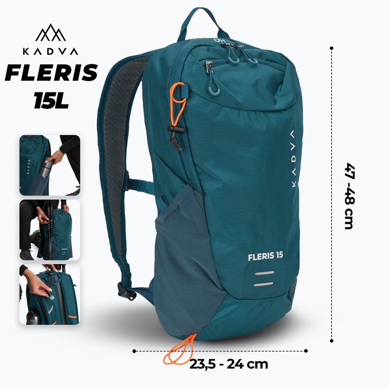 Туристическа раница KADVA Fleris 15 l dark sea 2