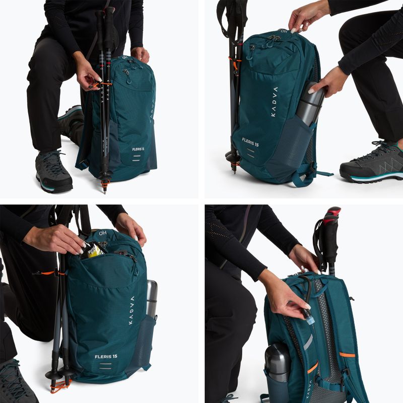 Туристическа раница KADVA Fleris 15 l dark sea 10
