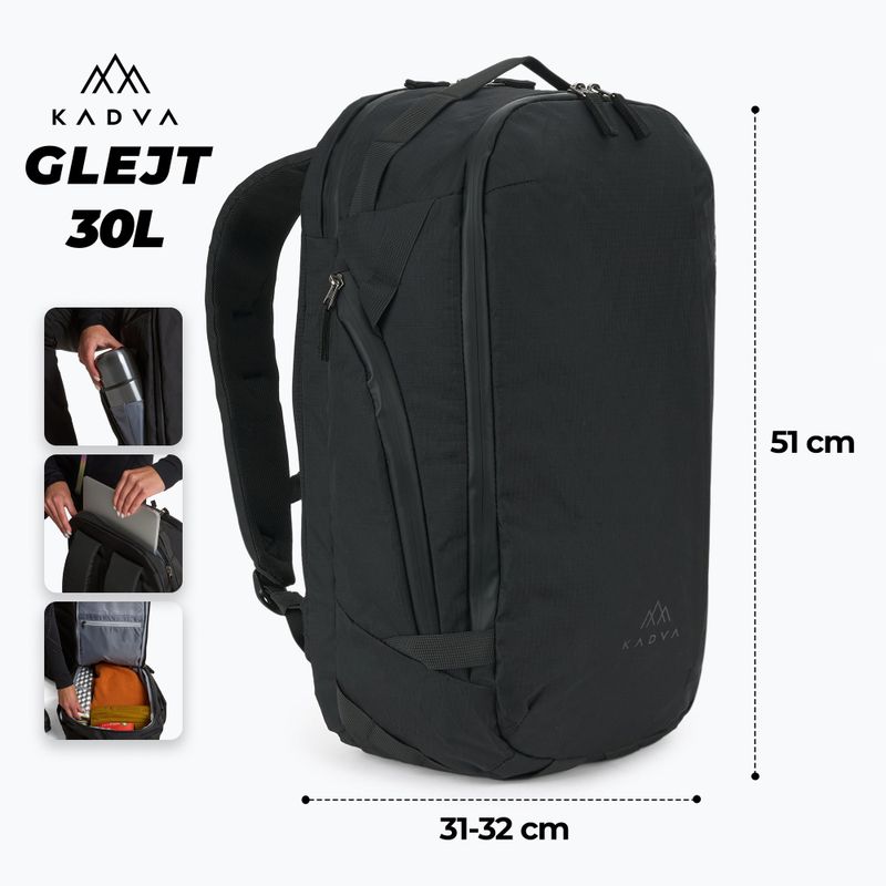 Туристическа раница KADVA Glejt 30 l black 2