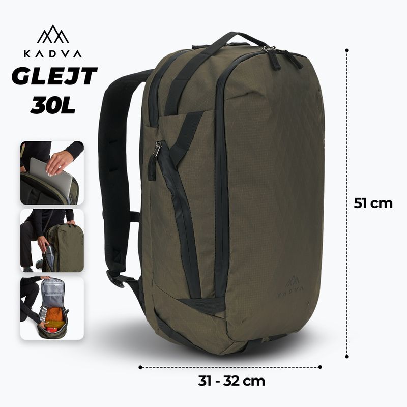 Туристическа раница KADVA Glejt 30 l green 2
