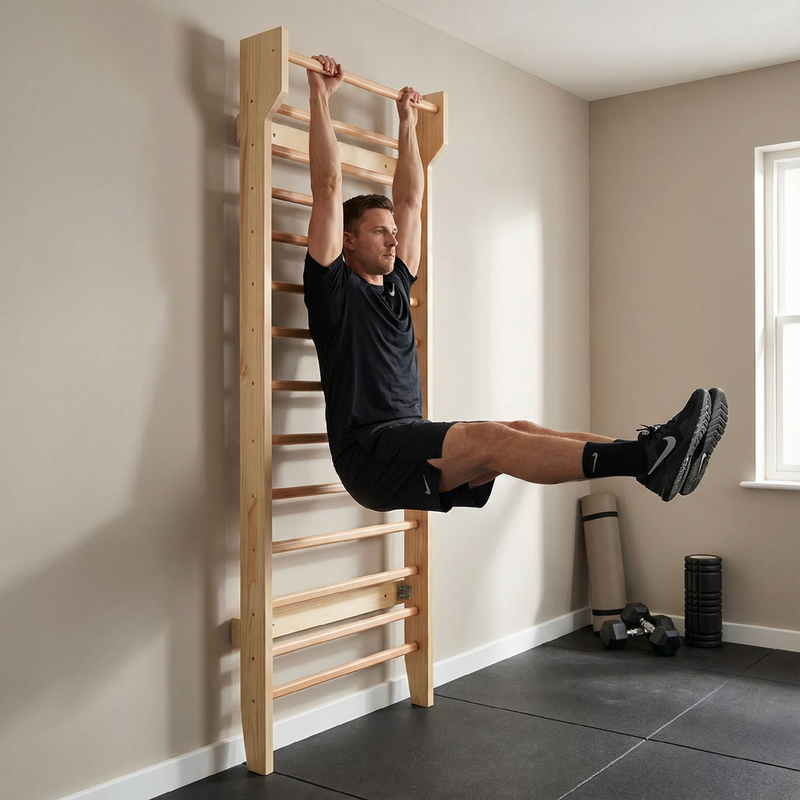 Шведска стена ХТРЕХО гимнастическа ЛВ вооден 3