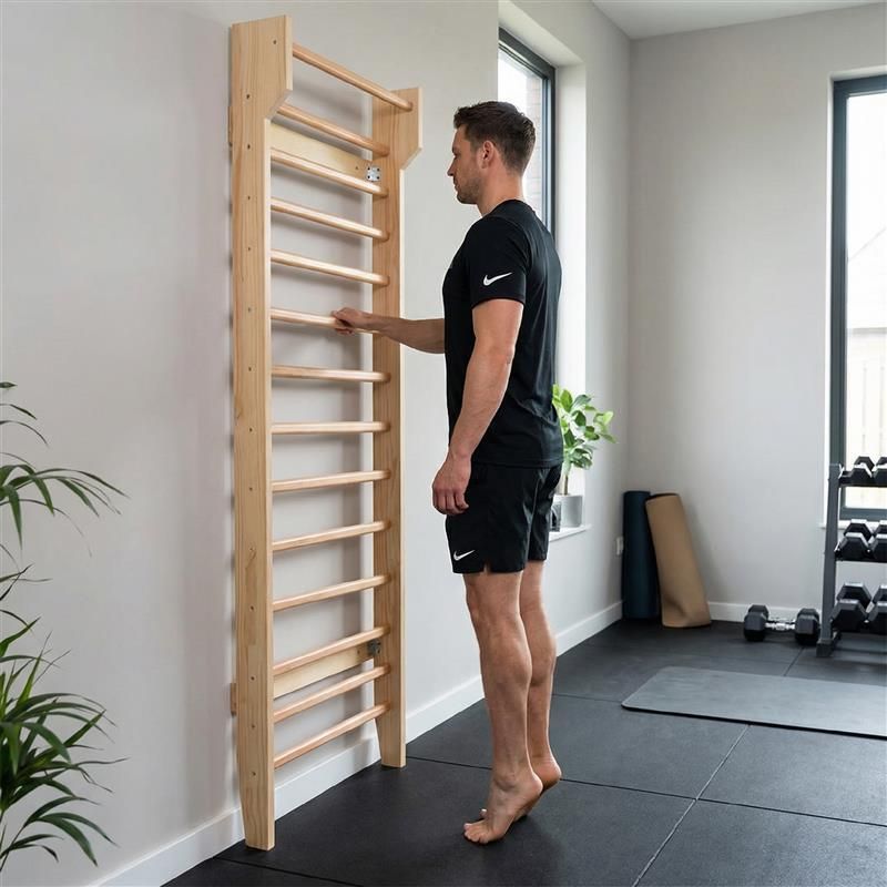 Шведска стена ХТРЕХО гимнастическа ЛВ вооден 4