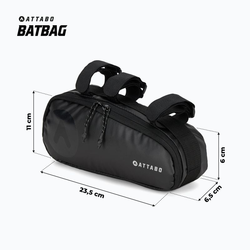 Чанта за велосипед под рамката ATTABO BatBag black 9