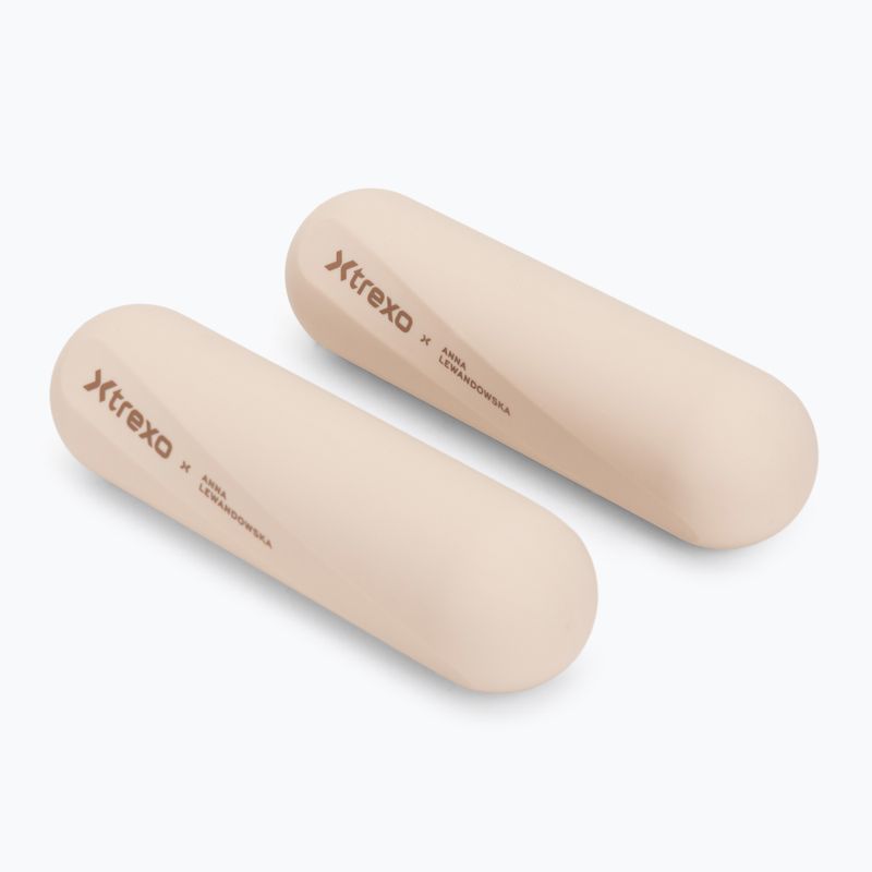 Комплект дъмбели XTREXO x Anna Lewandowska Bars 210 Beige
