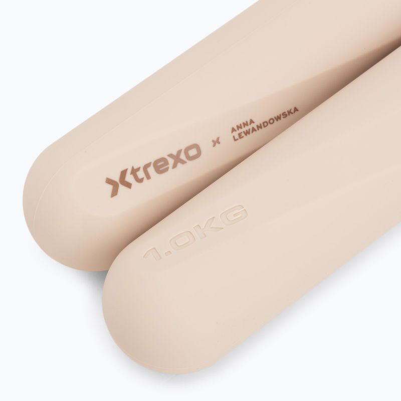 Комплект дъмбели XTREXO x Anna Lewandowska Bars 210 Beige 5