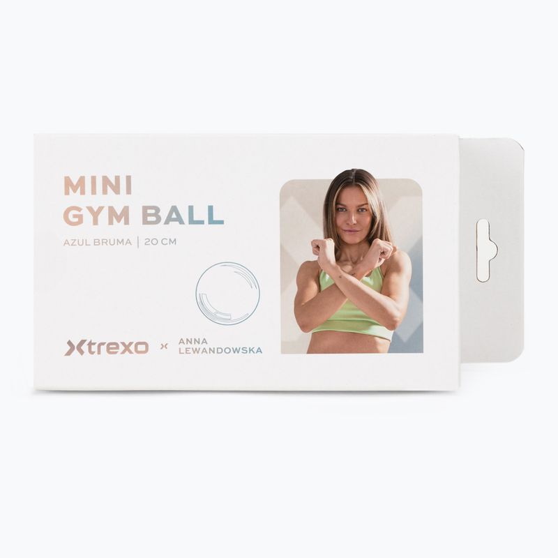 Малка гимнастическа топка XTREXO x Anna Lewandowska ball 20cm Azul Bruma 8
