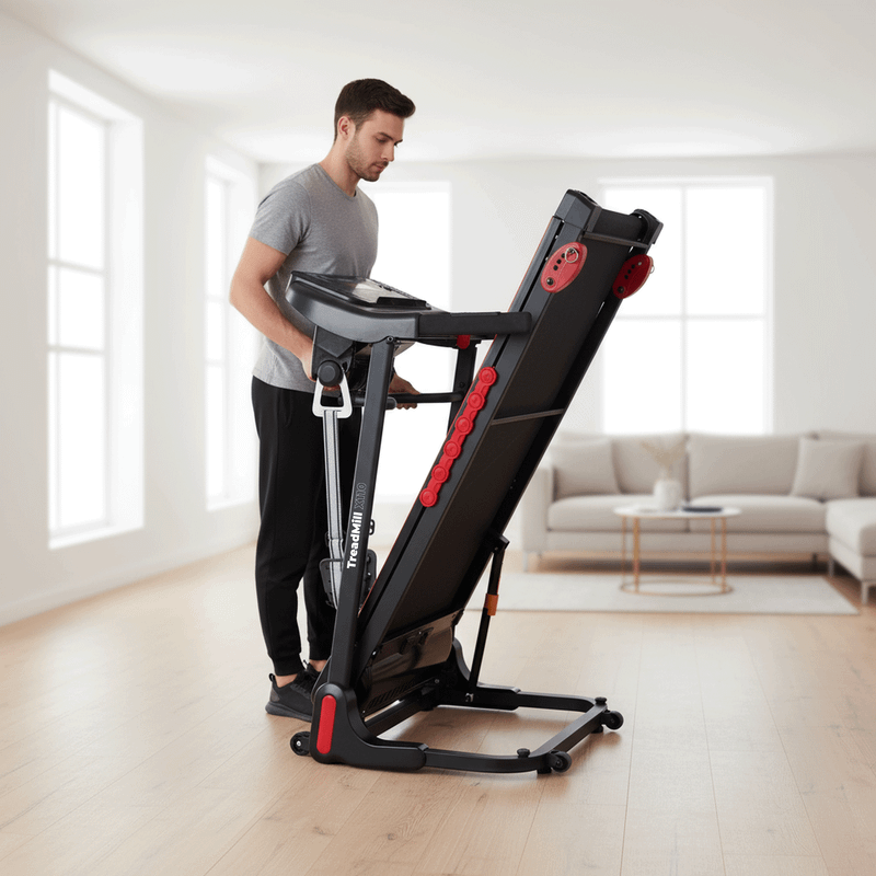 Пътека за бягане XTREXO X110+ с масажор, черна 16