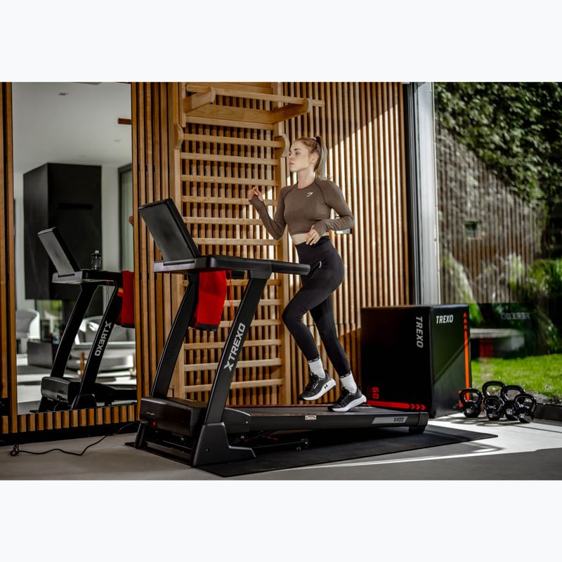 Електрическа пътека за бягане XTREXO X400 черна 14