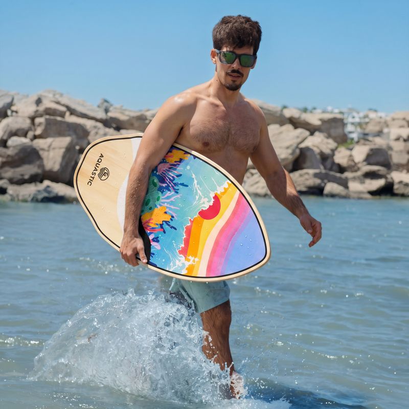 Скимборд дъска AQUASTIC Lagoon 39" colorful 3