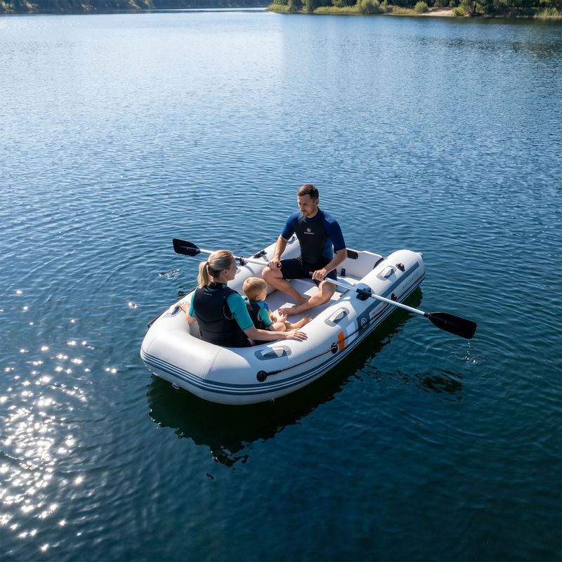 Понтон за 4 души AQUASTIC DS Hybrid сив 17