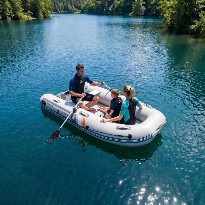 Понтон за 5 души AQUASTIC DS Hybrid сив 14