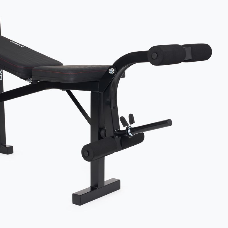 Тренировъчна пейка XTREXO BenchFit Lite със стойка и щанга черна 9