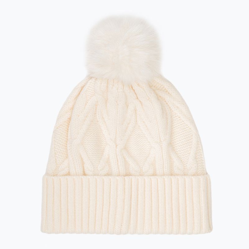 Дамска шапка Woolcano HAT1100 Kremowy 2