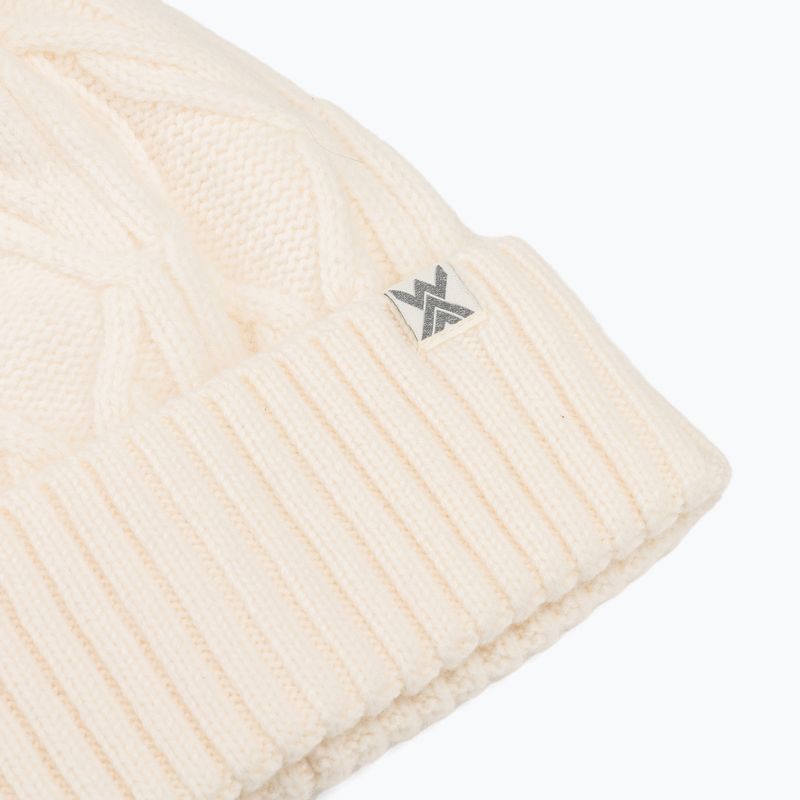 Дамска шапка Woolcano HAT1100 Kremowy 3