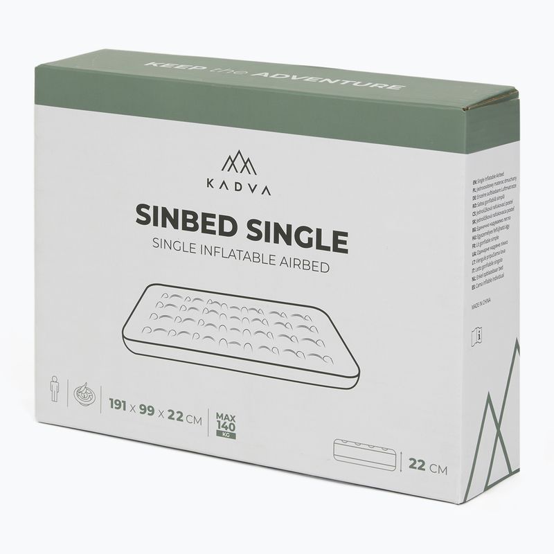 Надуваем матрак KADVA Sinbed Single blue 8