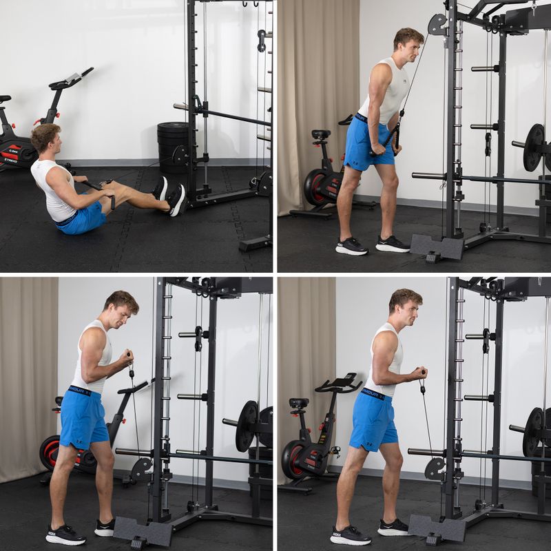 Мултифункционален фитнес уред Atlas XTREXO Hector Commercial  black 4