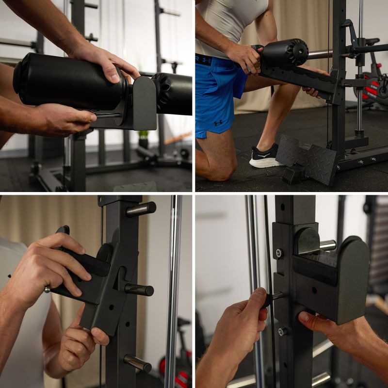 Мултифункционален фитнес уред Atlas XTREXO Hector Commercial  black 9