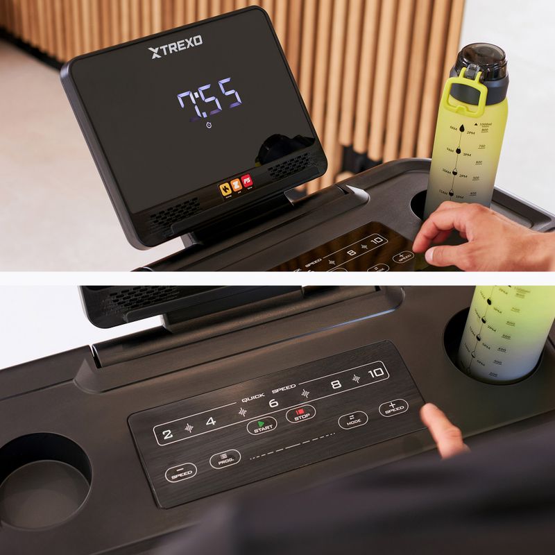 TREXO TXO-W325 електрическа бягаща пътека черна 12