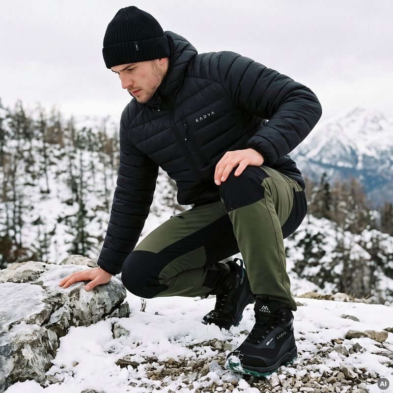 Мъжки зимни обувки KADVA ROCKY MID WP SOFTSHELL черен 11