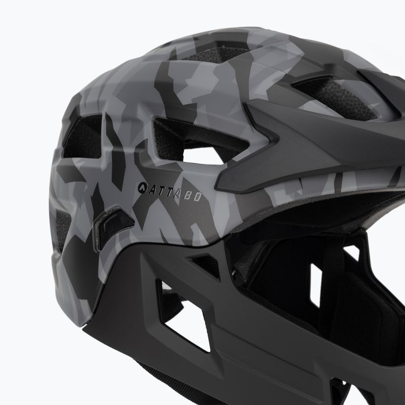 Детска велосипедна каска ATTABO Predator full face gray 7